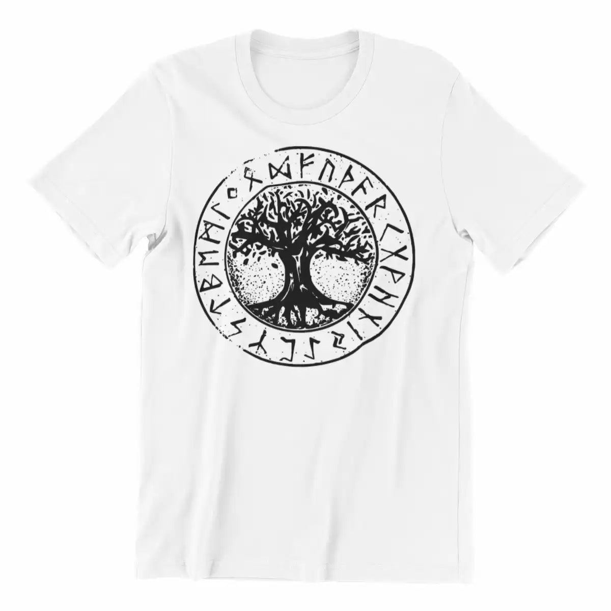 Playeras para hombre originales Yggdrasil El Árbol de la Vida Runas Nórdicas