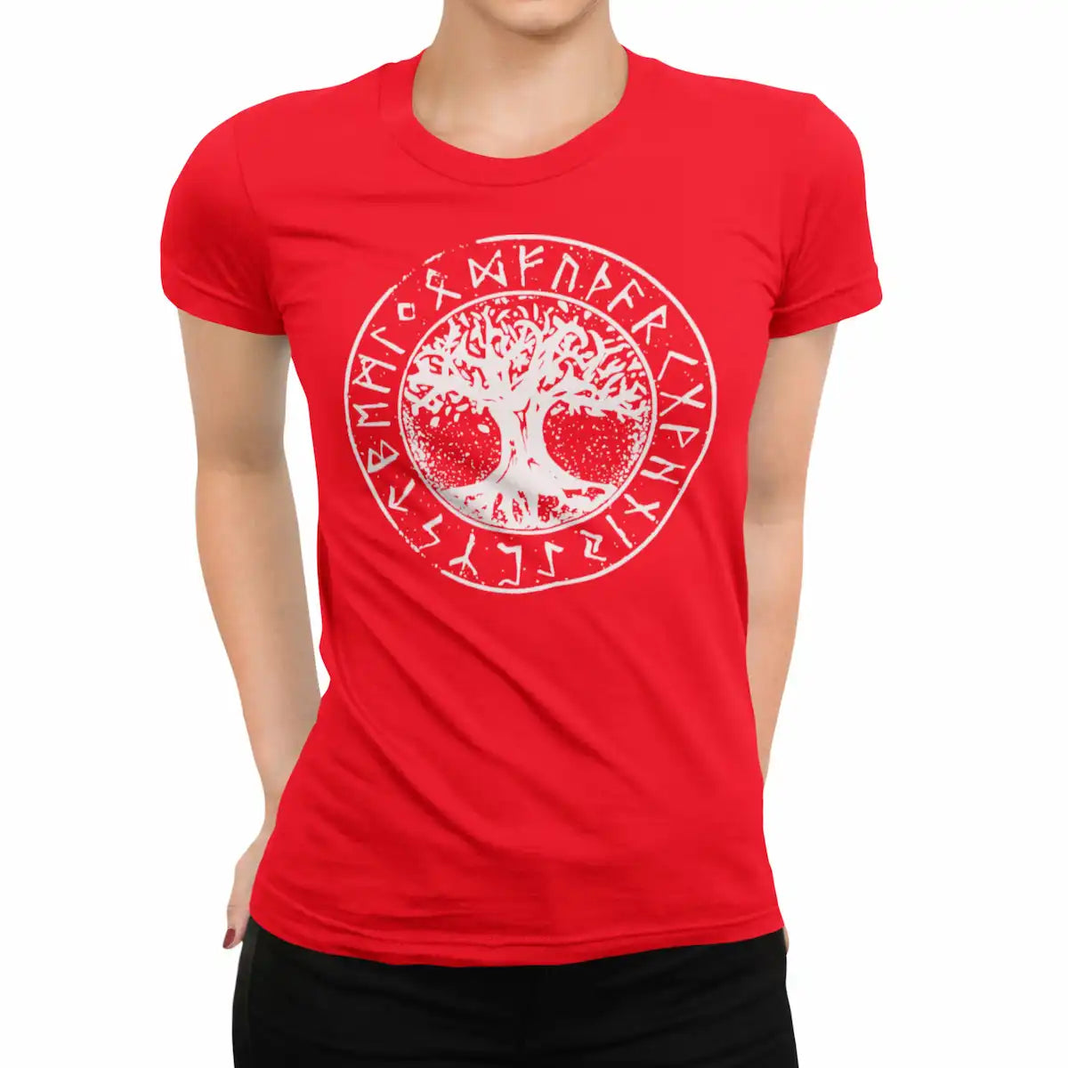 Playeras para hombre originales Yggdrasil El Árbol de la Vida Runas Nórdicas