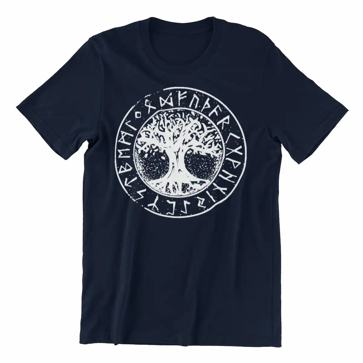 Playeras para hombre originales Yggdrasil El Árbol de la Vida Runas Nórdicas