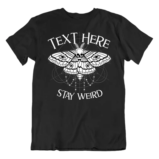 Stay Weird Polilla Calavera Dark