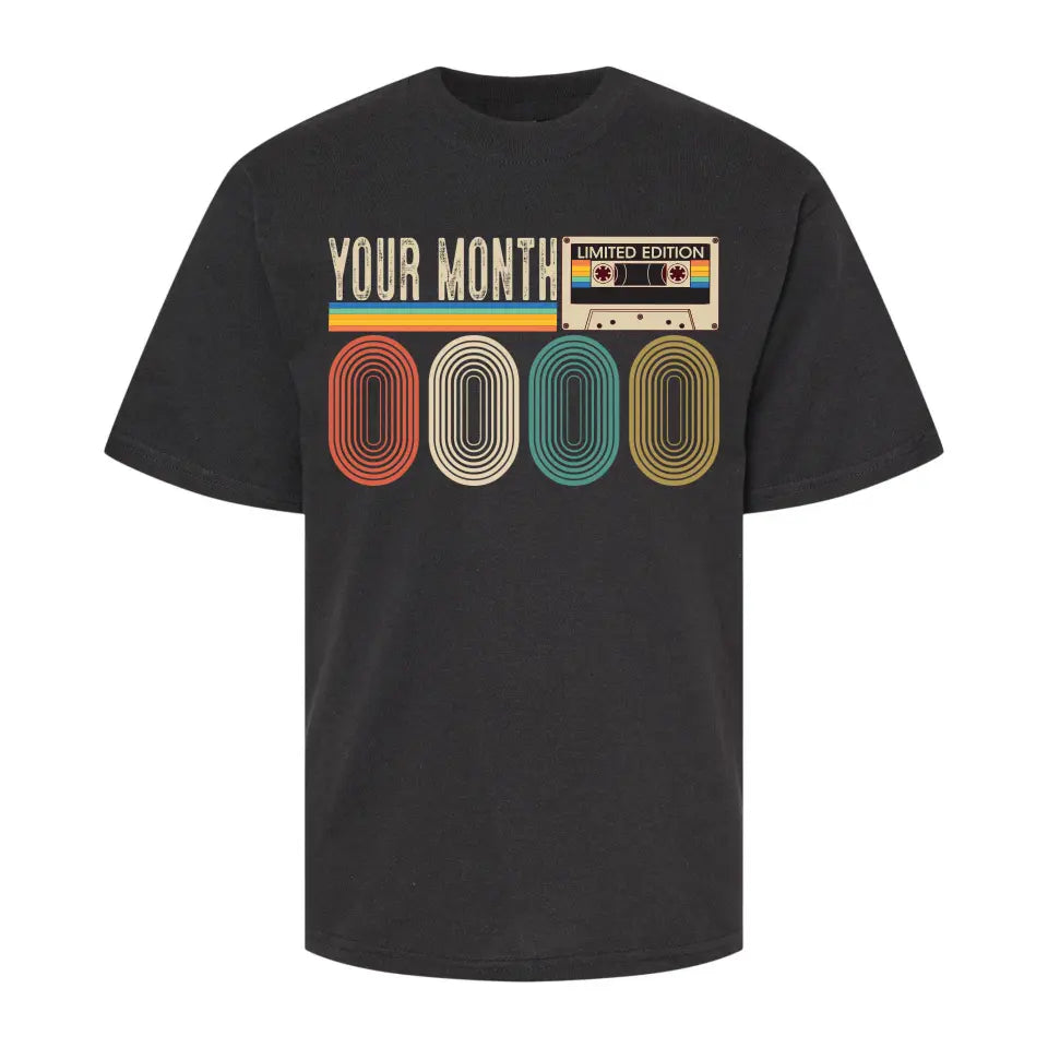 Vintage Multicolor Font Limited Edition Mixtape