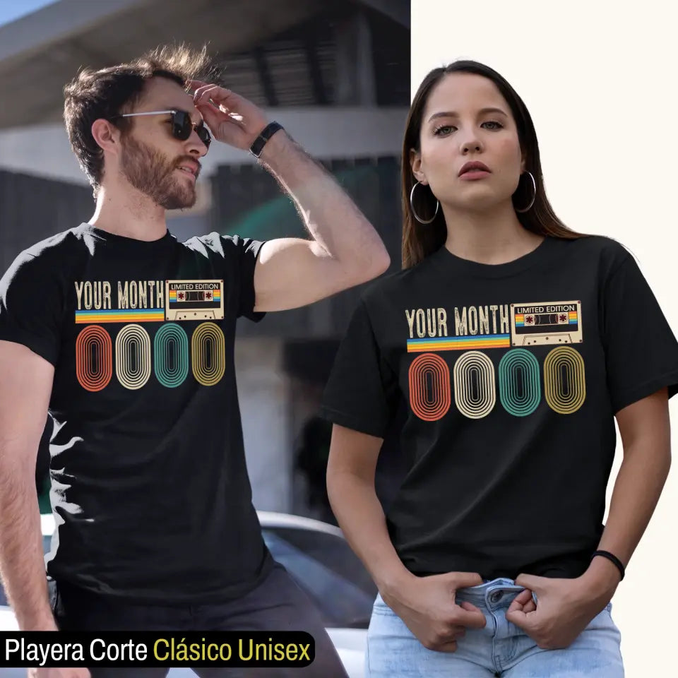 playeras personalizadas de cumpleaños para hombre y para mujer