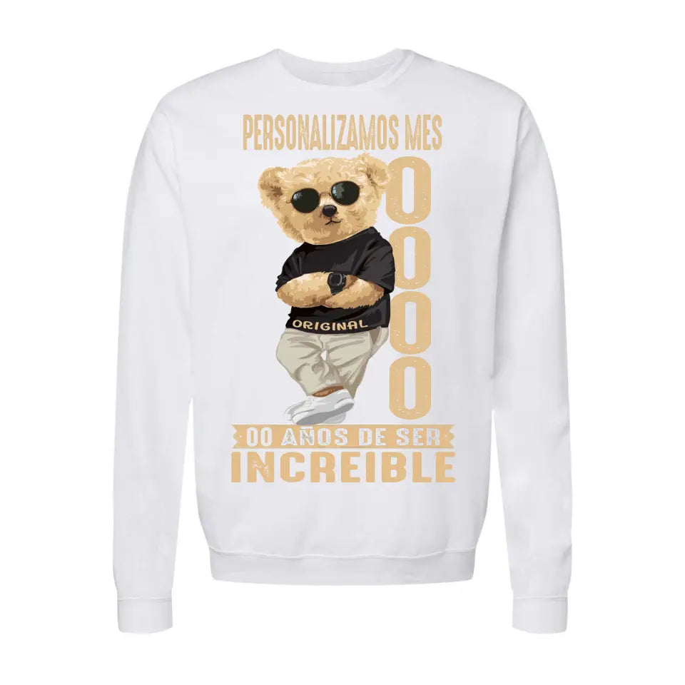 Playera Personalizada de Cumpleaños Original Man Años de Ser Increíble