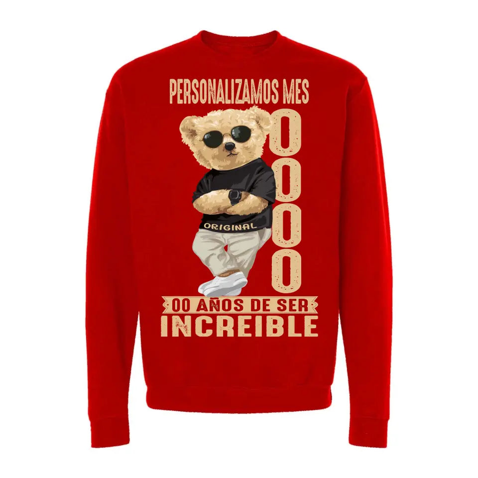 Playera Personalizada de Cumpleaños Original Man Años de Ser Increíble