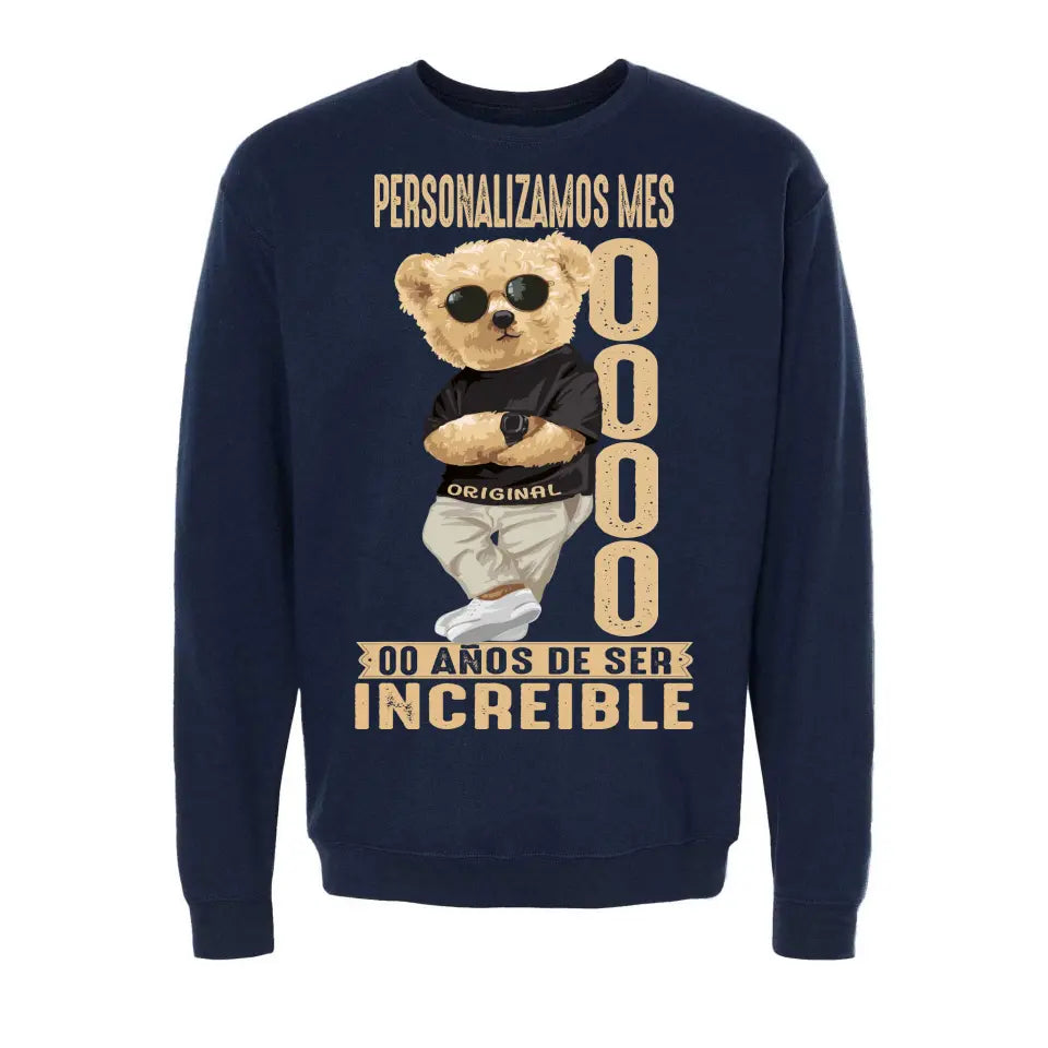 Playera Personalizada de Cumpleaños Original Man Años de Ser Increíble