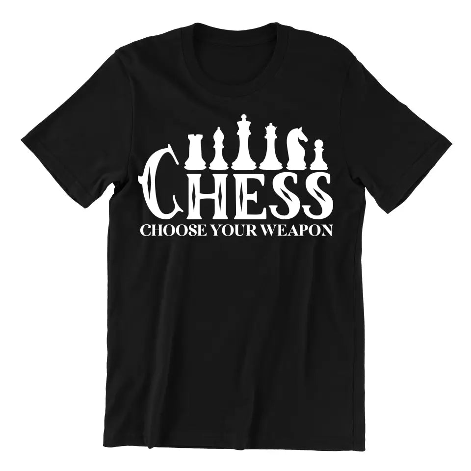 Playera de Ajedrez Chess Choose Your Weapon