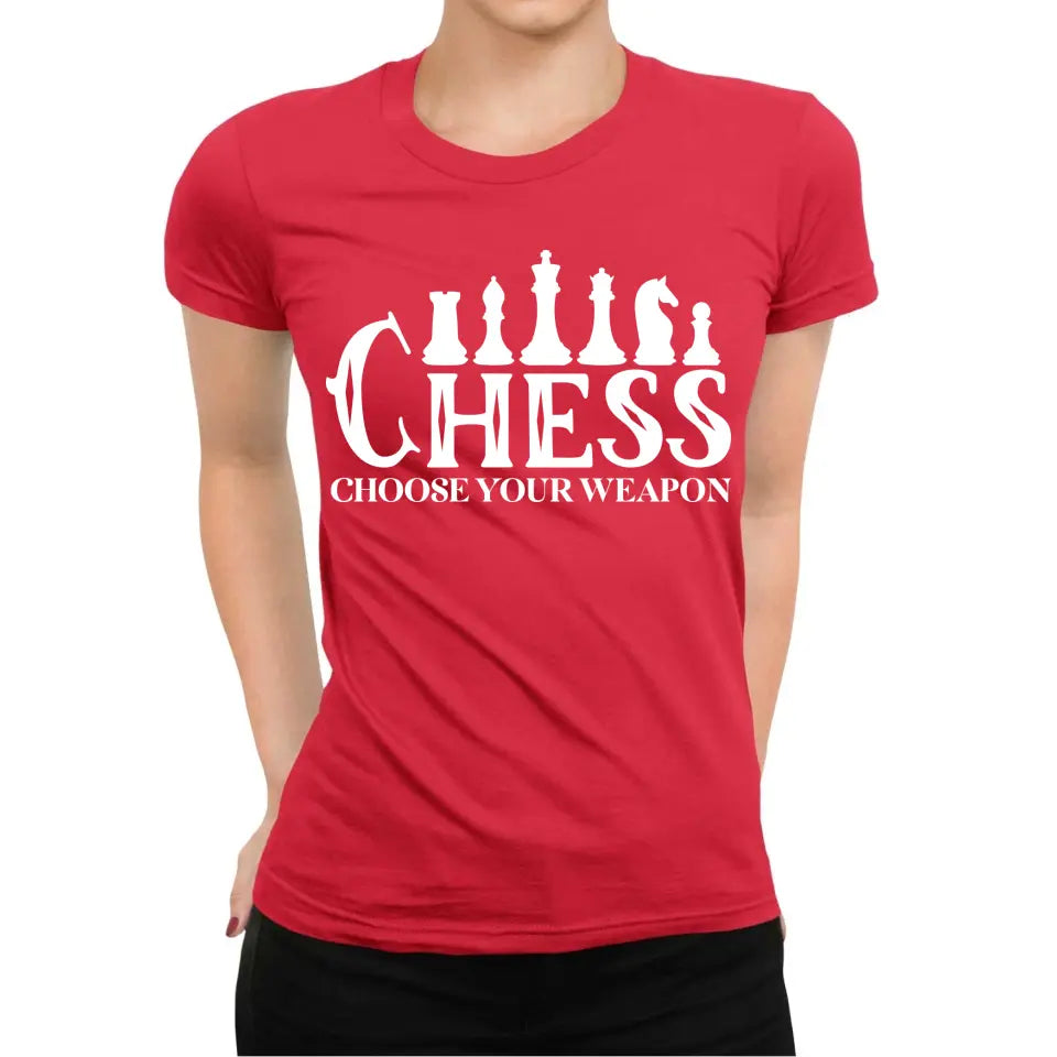 Playera de Ajedrez Chess Choose Your Weapon