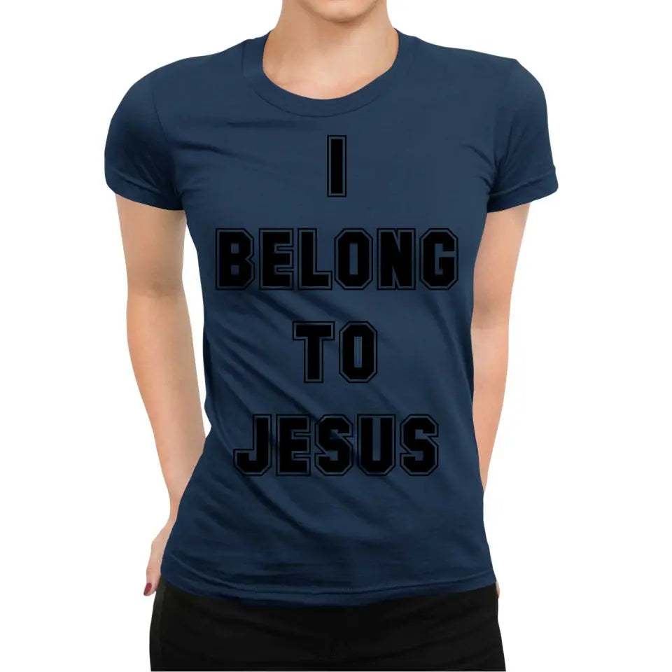 Playera Cristiana Católica I Belong To Jesus