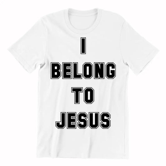 Playera Cristiana Católica I Belong To Jesus