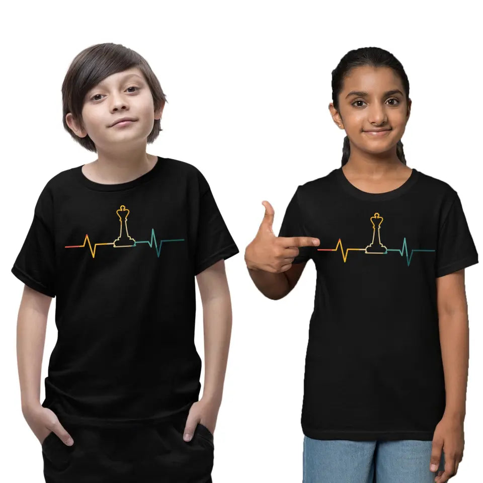 Playera de Ajedrez Hearth Beat King Pulsaciones de Rey