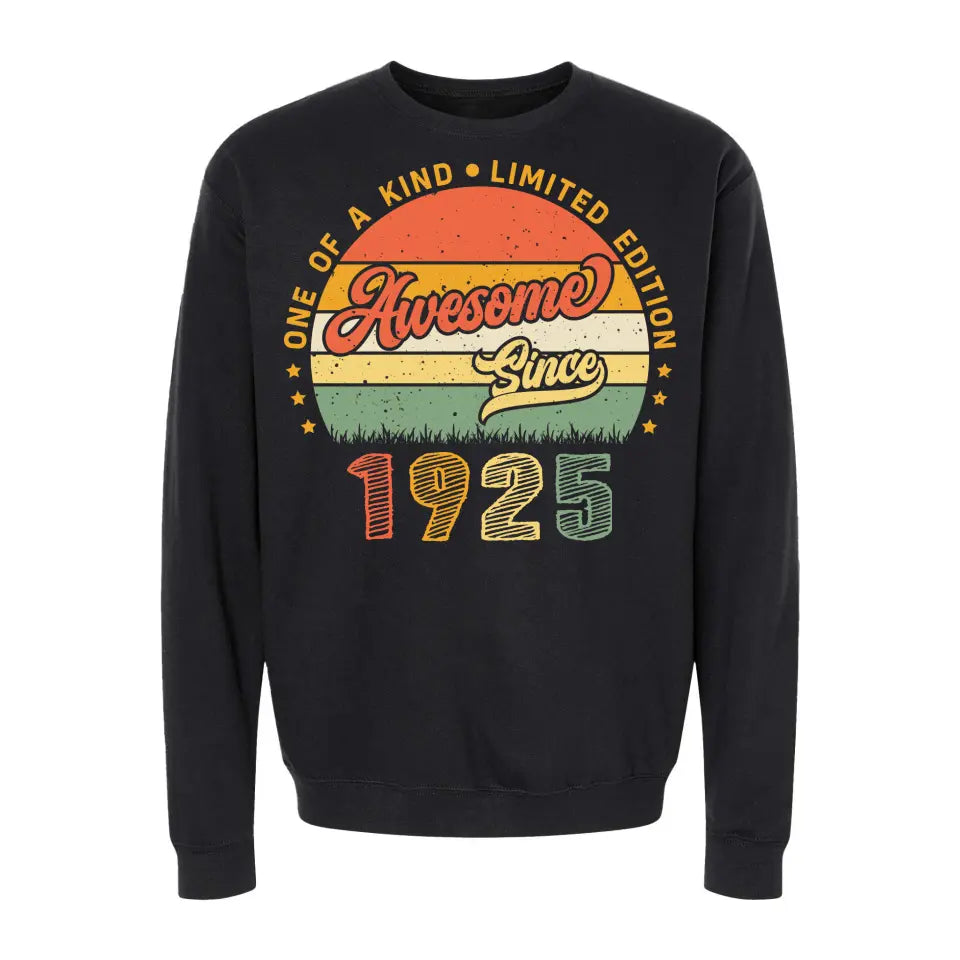 Sudadera Personalizada de Cumpleaños Awesome Since One of a kind Limited Edition
