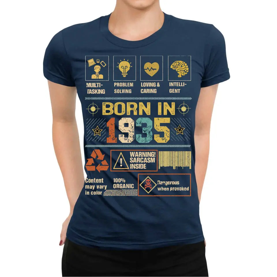 Playera Personalizada de Cumpleaños Born In Multitasking Problem Solving