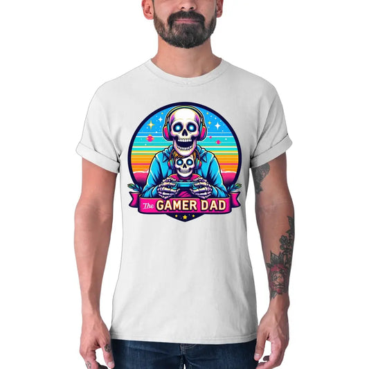 Playeras Para el Día del Padre The Gamer Dad Skeletons