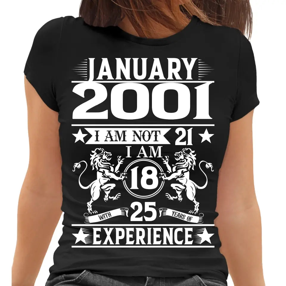 Playera Personalizada de Cumpleaños Leones Rampantes Years of Experience