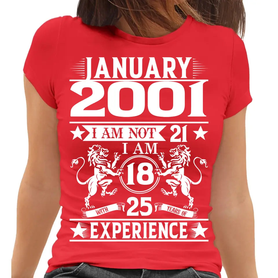 Playera Personalizada de Cumpleaños Leones Rampantes Years of Experience
