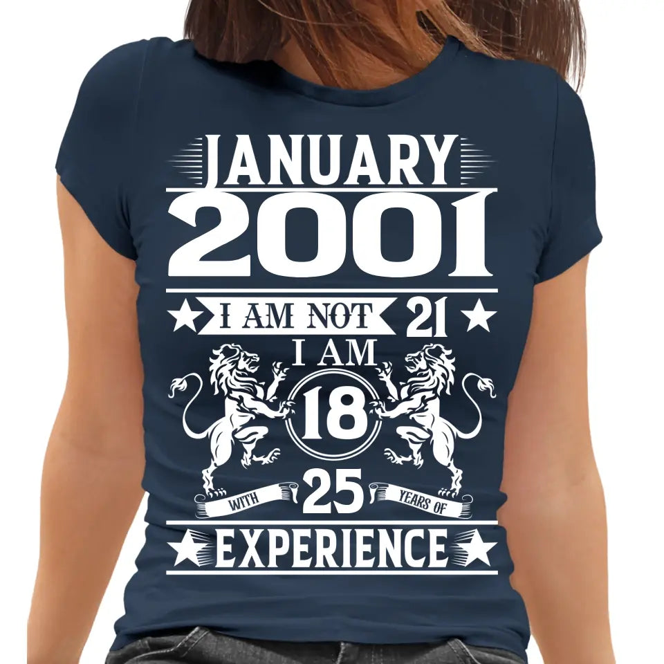 Playera Personalizada de Cumpleaños Leones Rampantes Years of Experience
