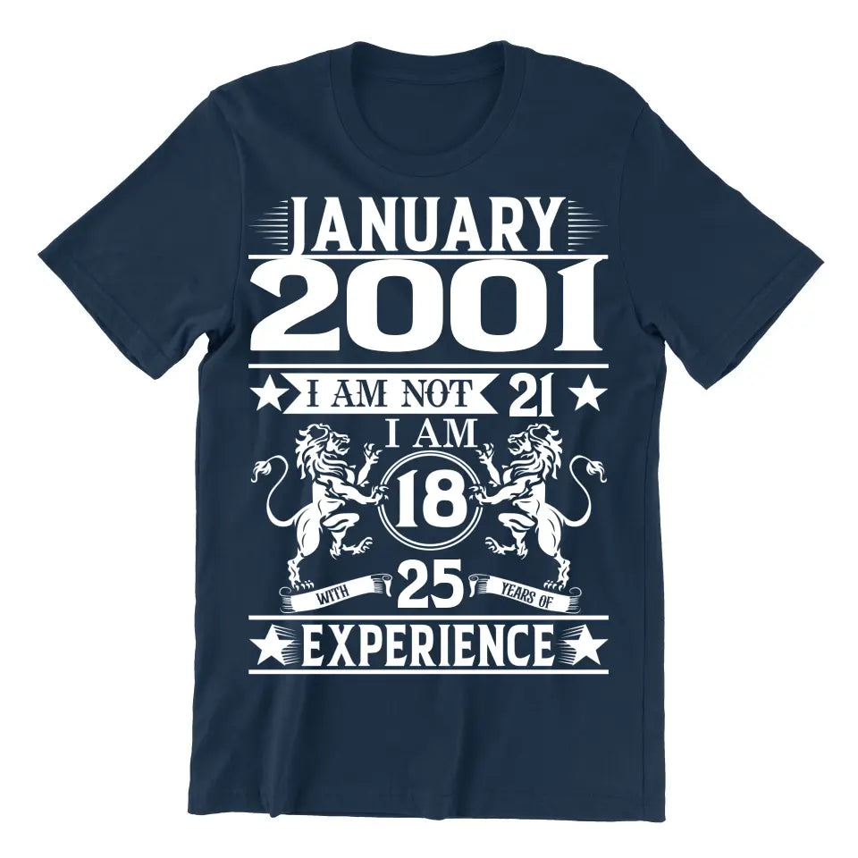 Playera Personalizada de Cumpleaños Leones Rampantes Years of Experience