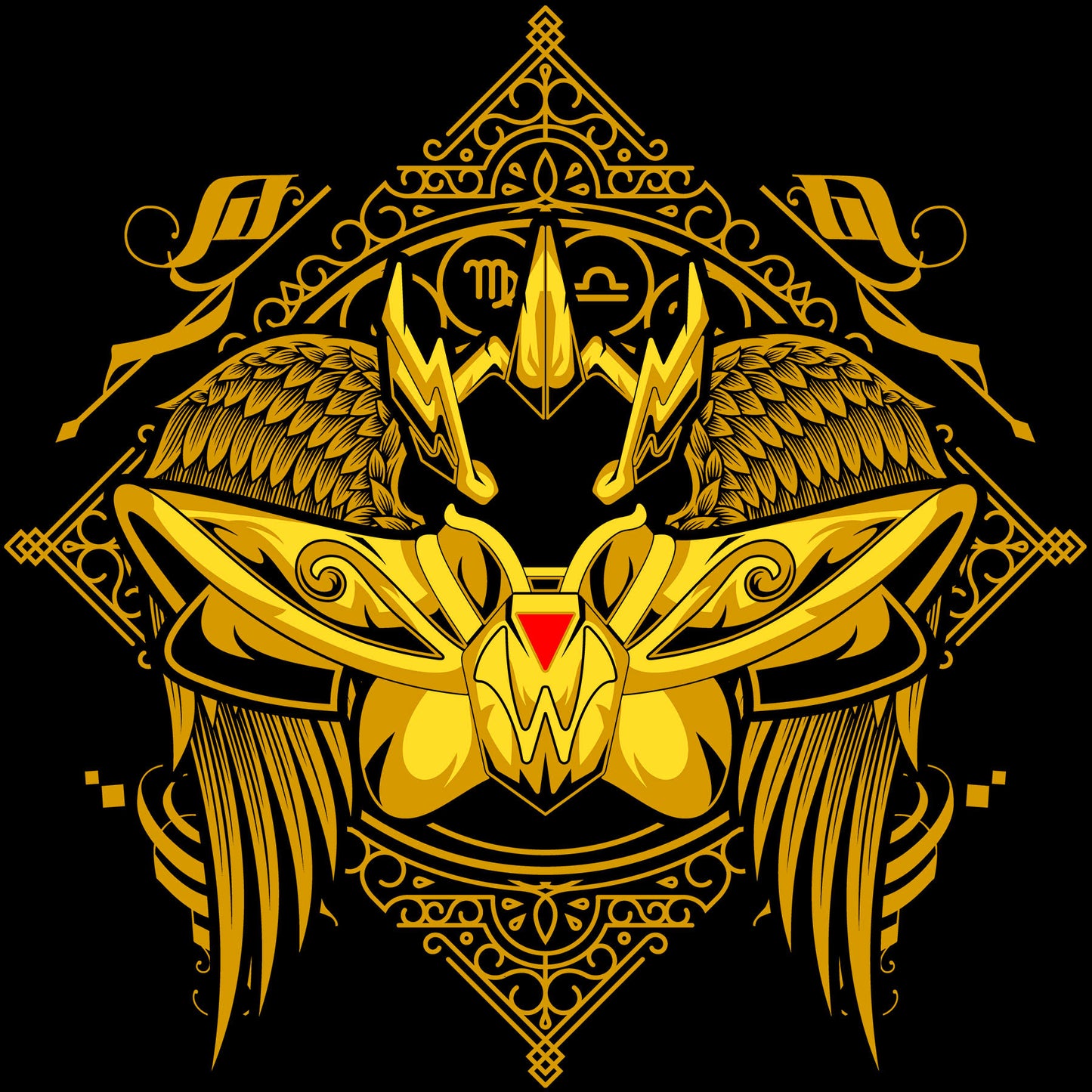 Playera Caballeros del Zodiaco Busto Armadura Dorada Sagitario