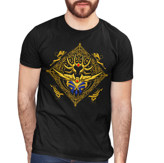 Playera Caballeros del Zodiaco Busto Armadura Dorada Cancer