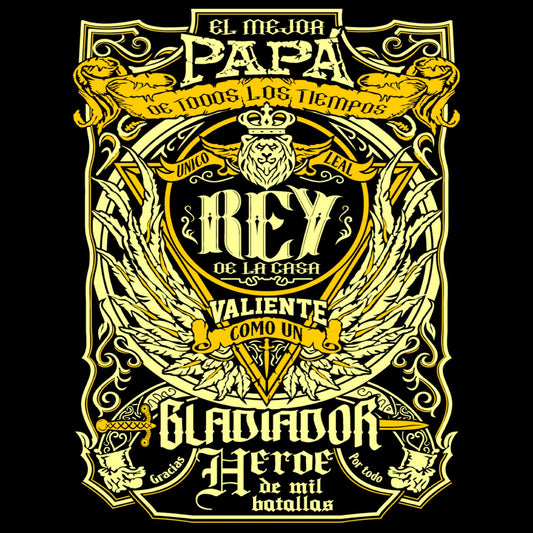 El Mejor Papá Rey Valiente Gladiador Héroe