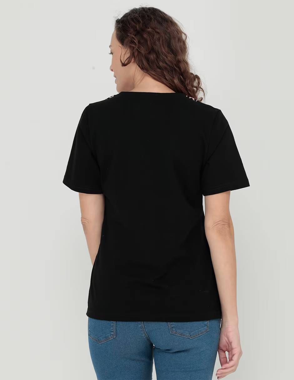 Túnica Bordada Para Mujer Blusa De Dama Casual Cuello V