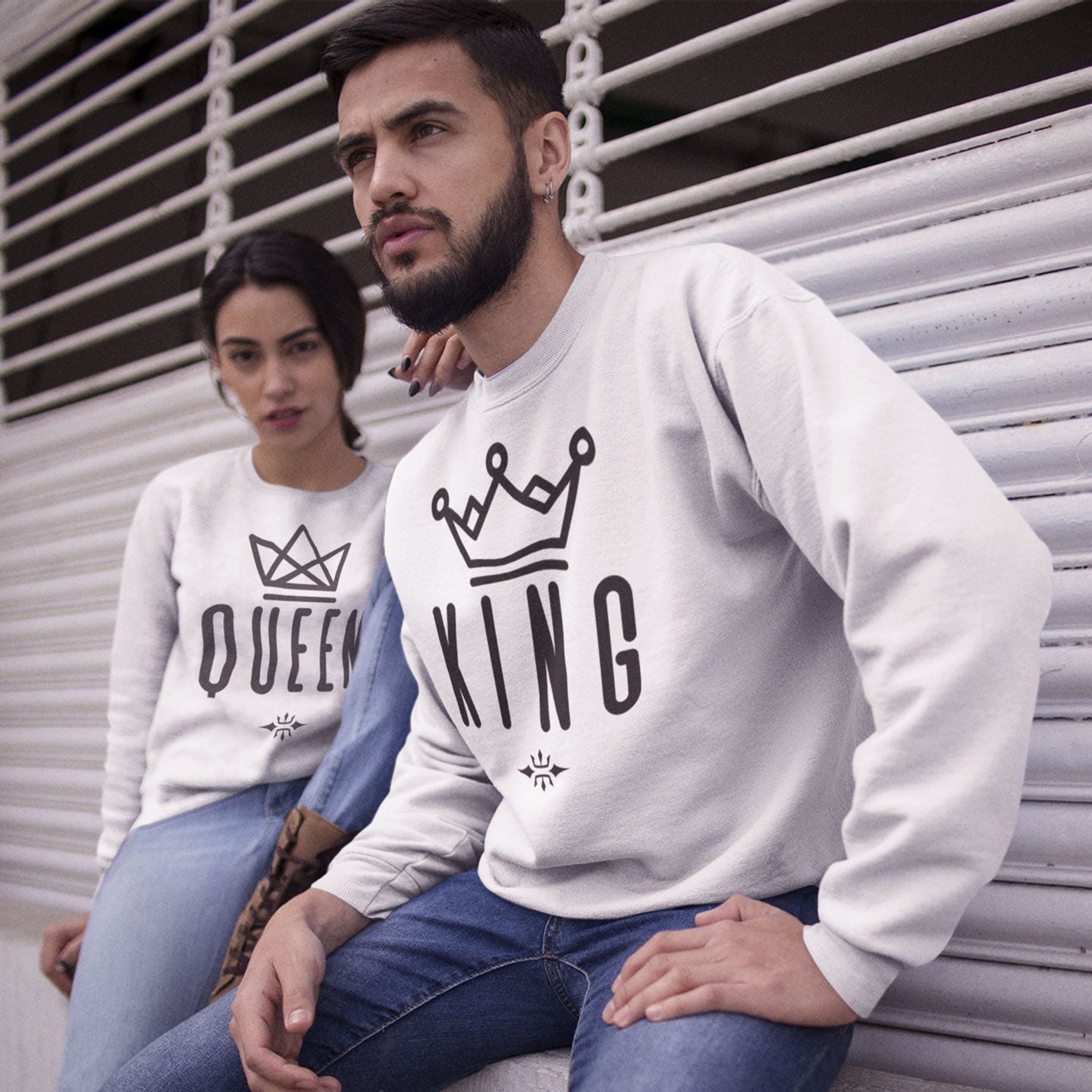 Sudadera para Parejas KING QUEEN