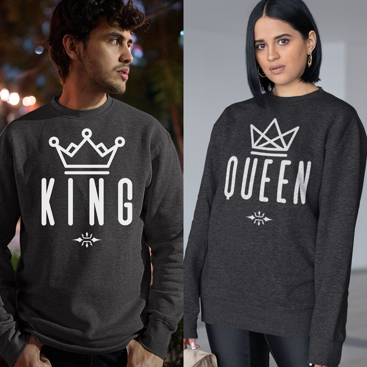 Sudadera para Parejas KING QUEEN
