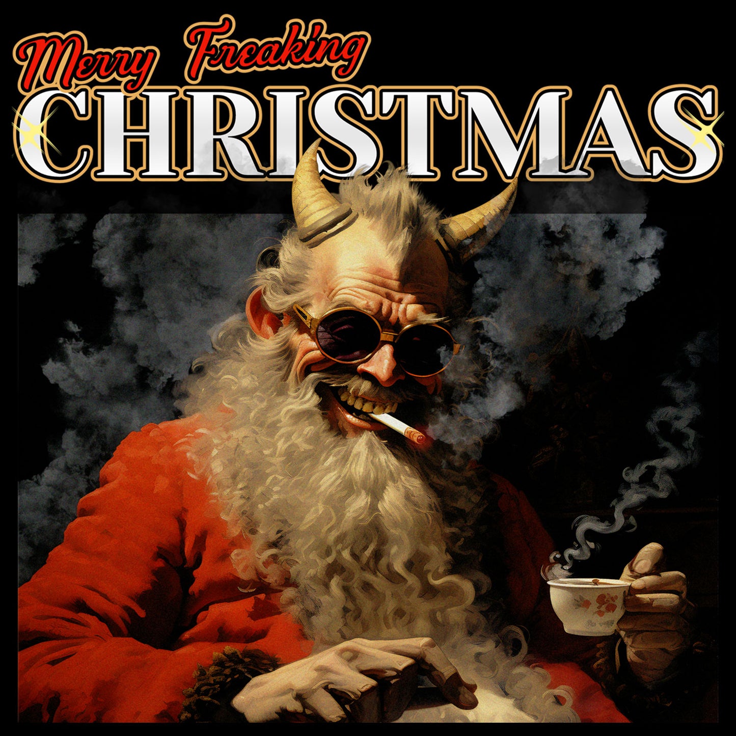 Sudaderas personalizadas navideñas Evil Santa malo