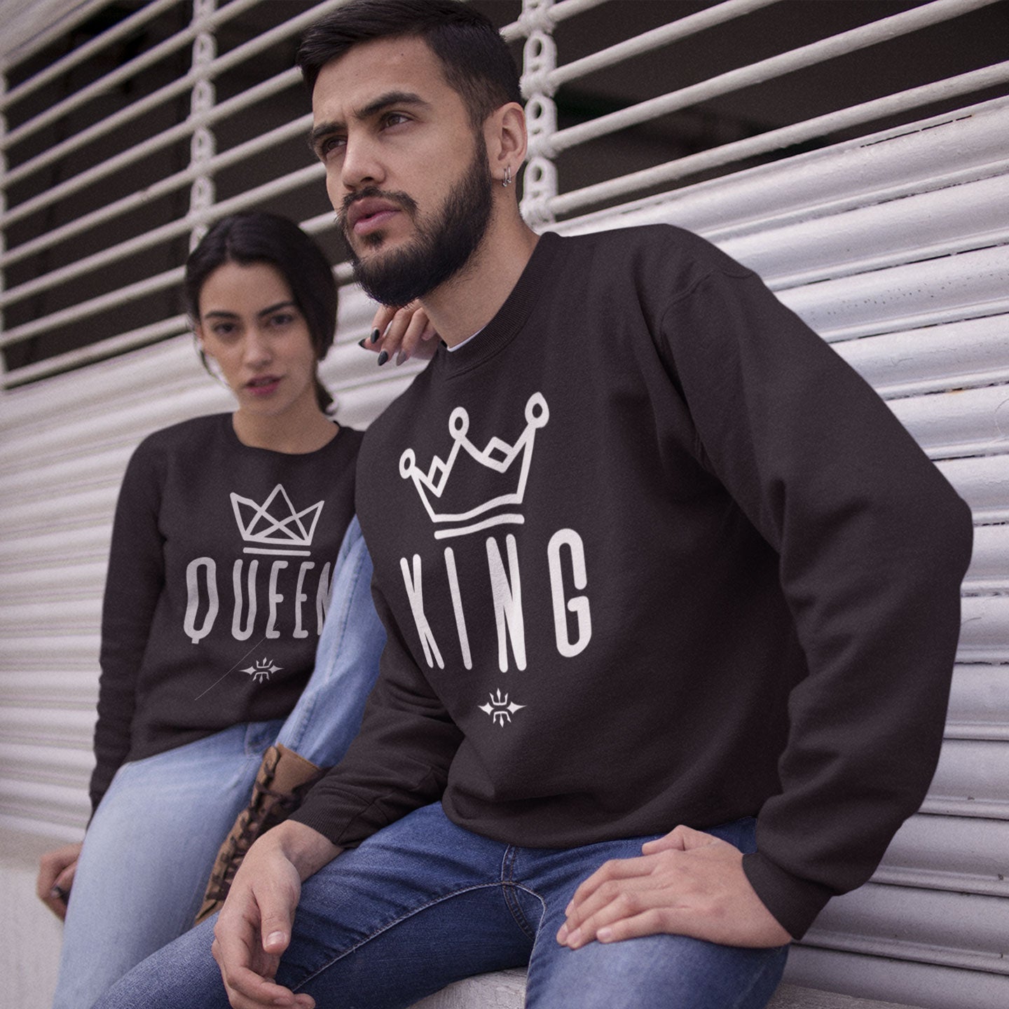 Sudadera para Parejas KING QUEEN