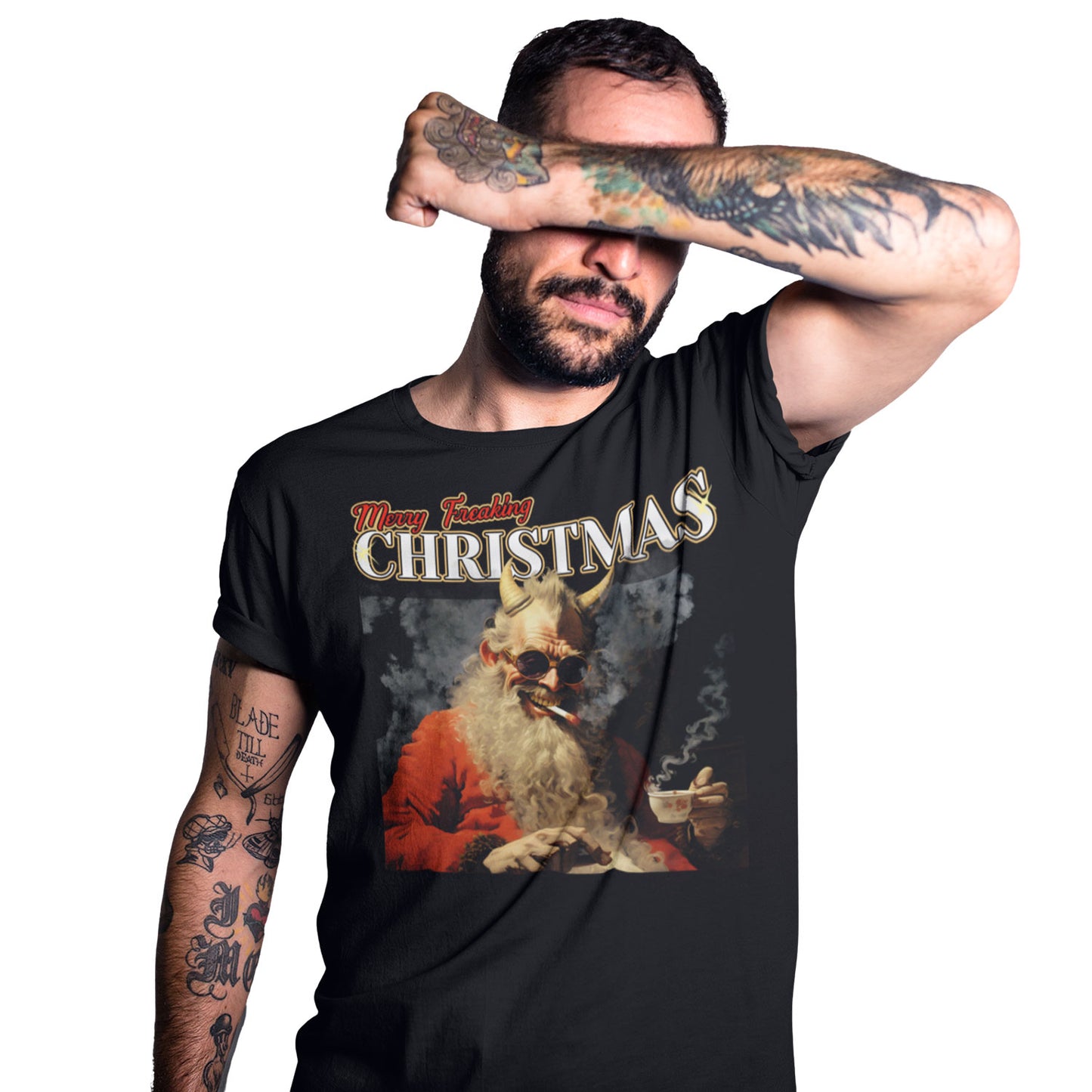 Sudaderas personalizadas navideñas Evil Santa malo