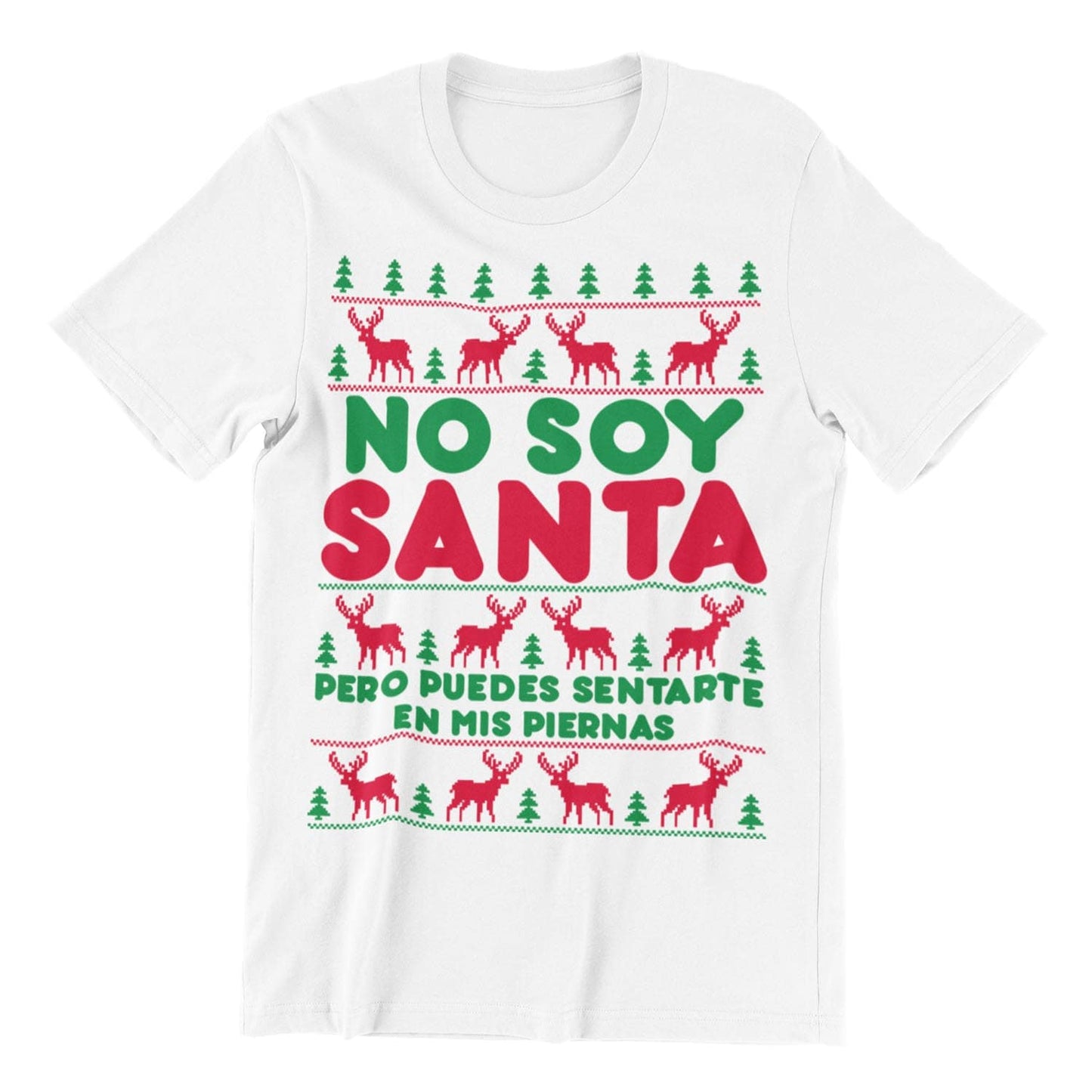 Playera Navideña No Soy Santa Pero Puedes Sentarte en mis Piernas