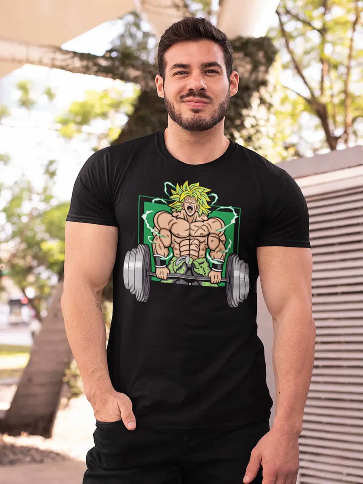playeras gym hombre para cumpleaños en color negro