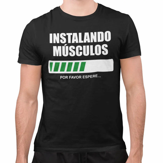 playeras gym de cumpleaños para hombre en color negro