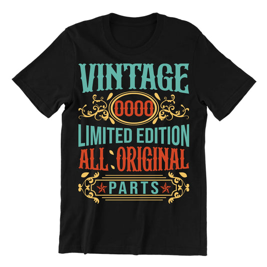 playeras personalizadas para cumpleaños color negro