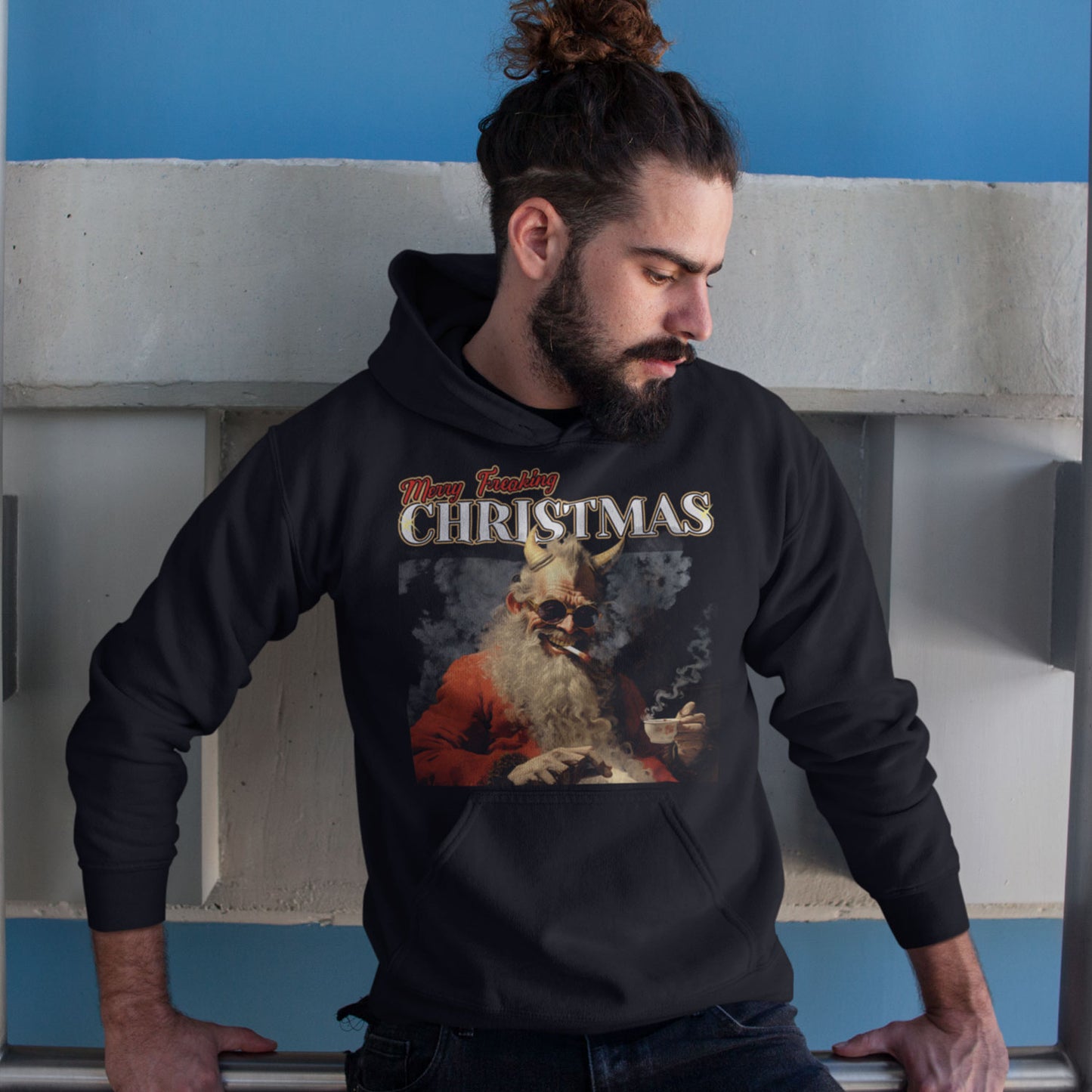 Sudaderas personalizadas navideñas Evil Santa malo
