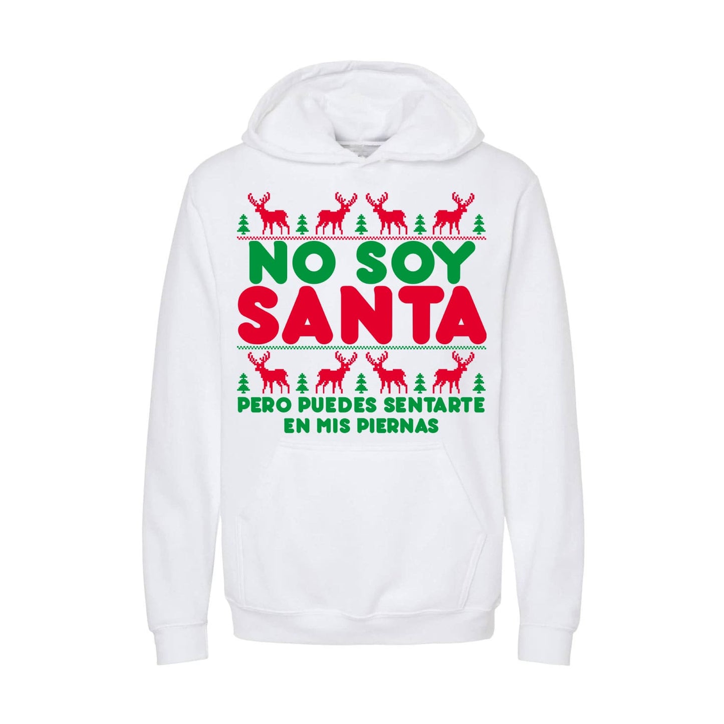 Sudadera Navideña No Soy Santa Pero Puedes Sentarte en mis Piernas
