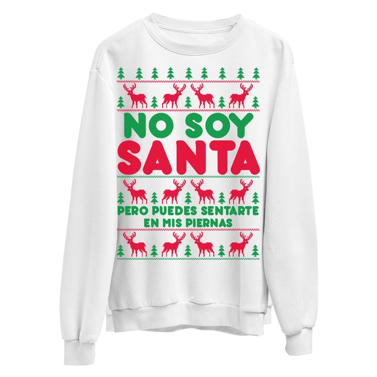 Sudadera Navideña No Soy Santa Pero Puedes Sentarte en mis Piernas