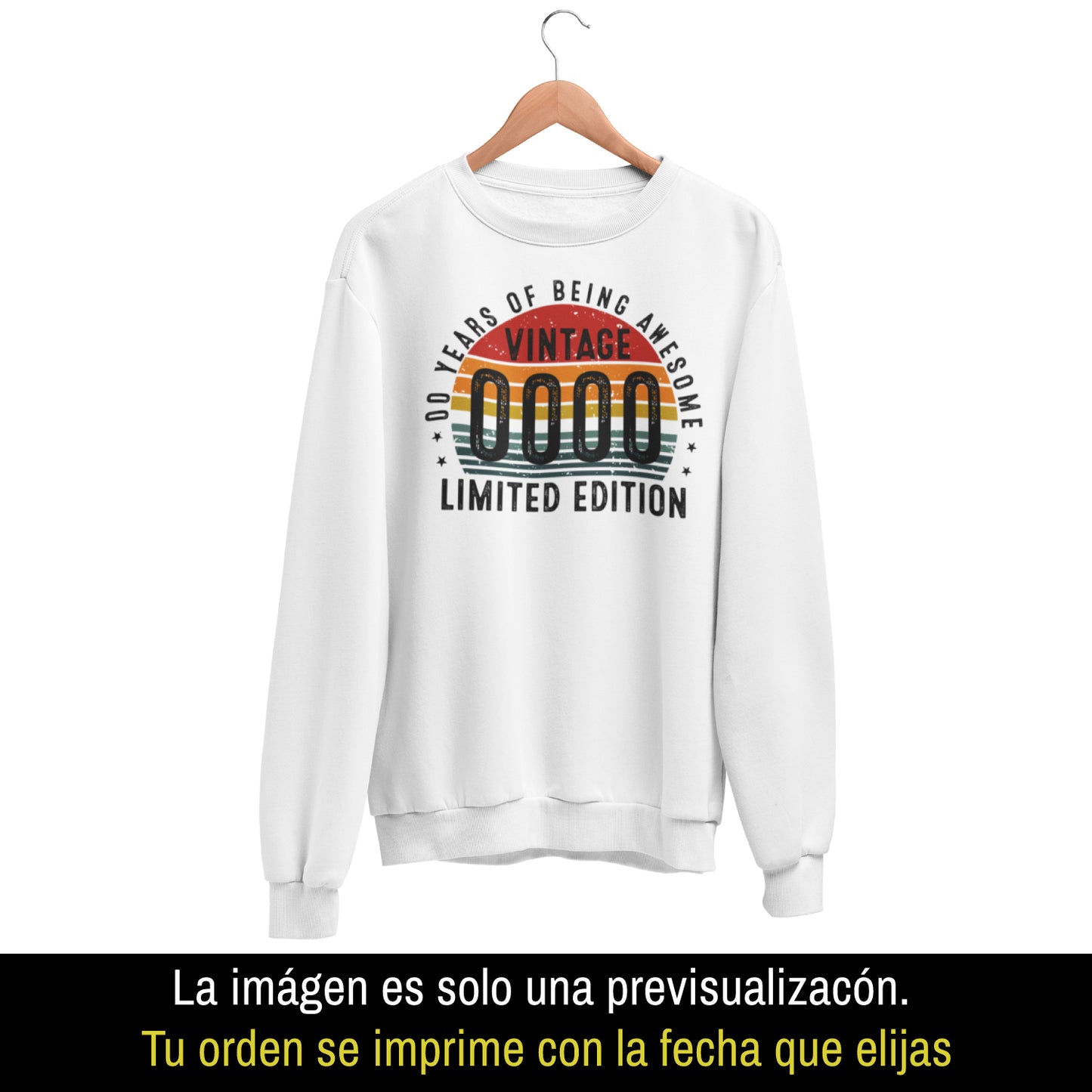 Playera Personalizada Cumpleaños Years Being Awesome Limited Edition