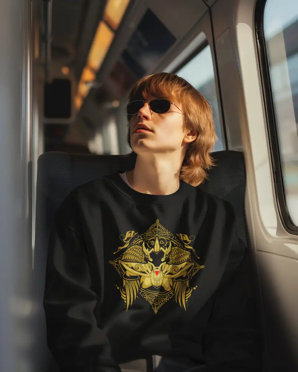 Playeras para hombre originales Busto Armaduras Doradas