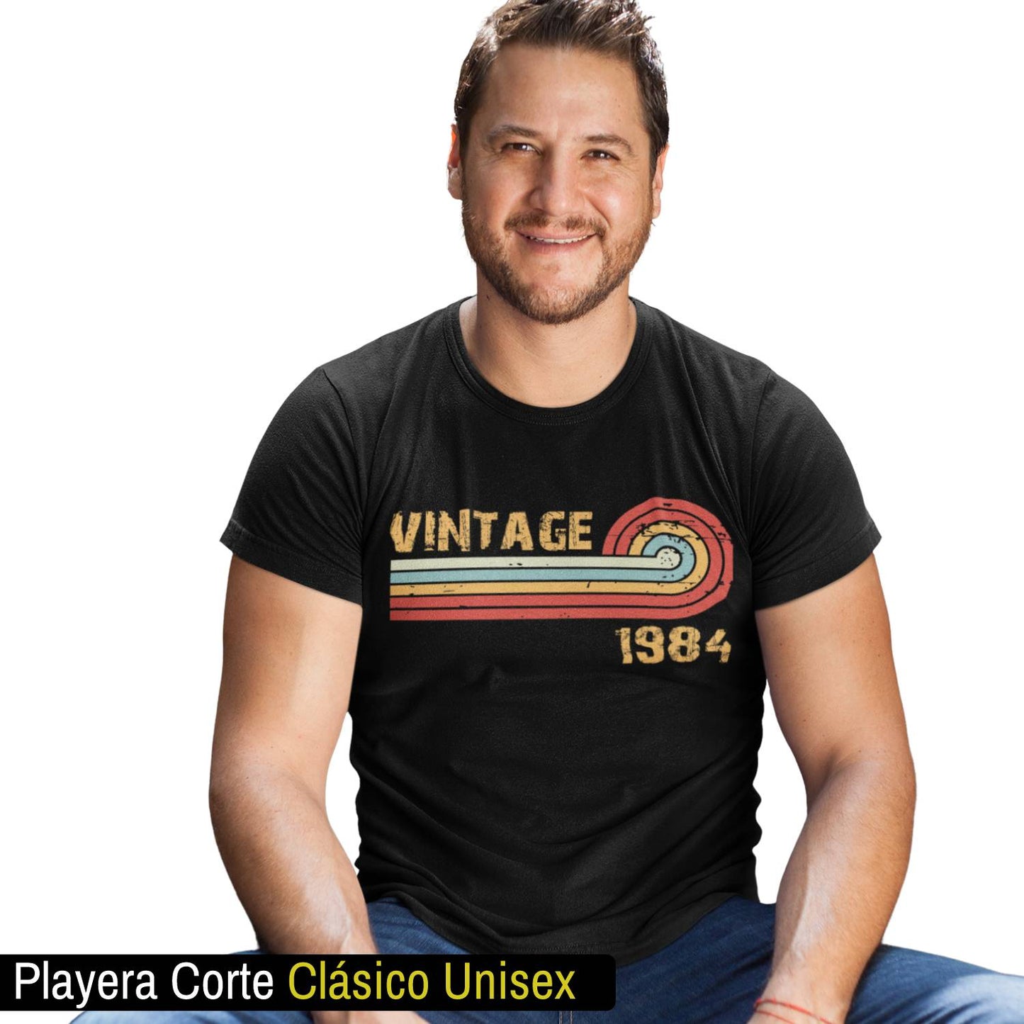 Playeras personalizadas con nombre Vintage Waves