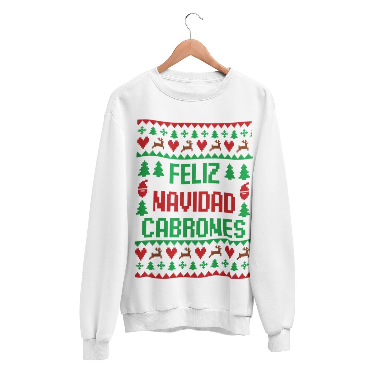 Playeras y sudaderas navideñas Feliz Navidad Cabrones