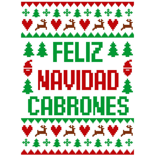 Playeras y sudaderas navideñas Feliz Navidad Cabrones
