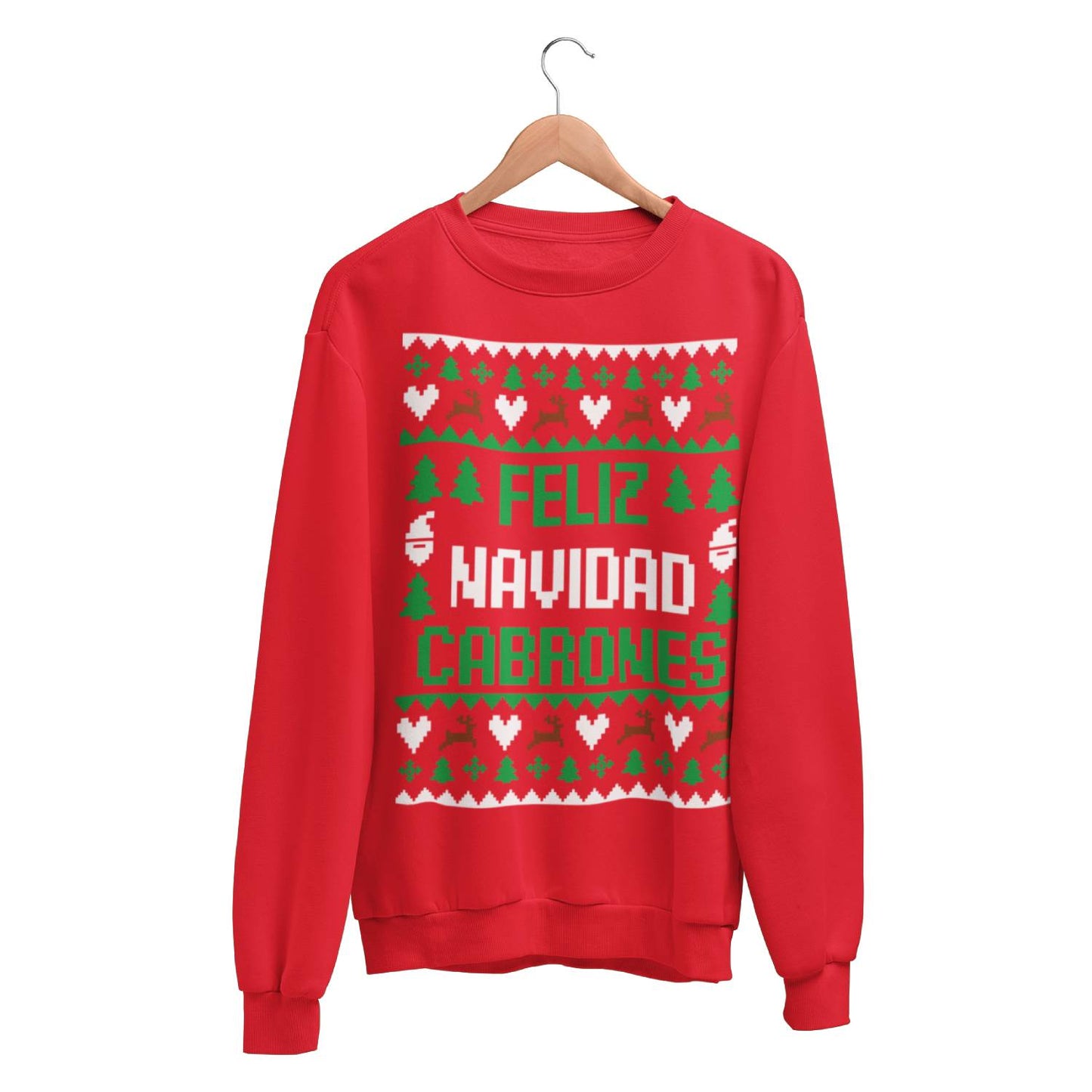 Playeras y sudaderas navideñas Feliz Navidad Cabrones