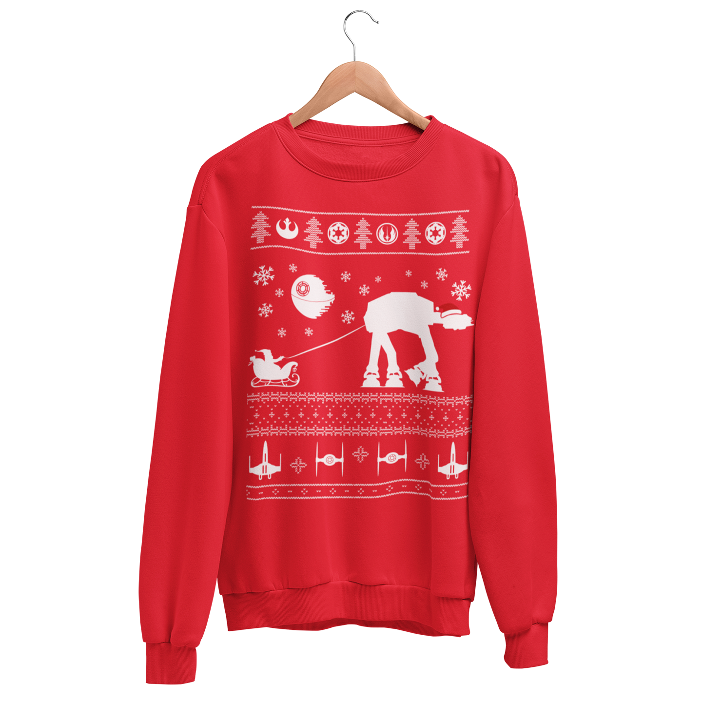 Playeras y Sudadera Navideñas Starwars AT-AT Trineo