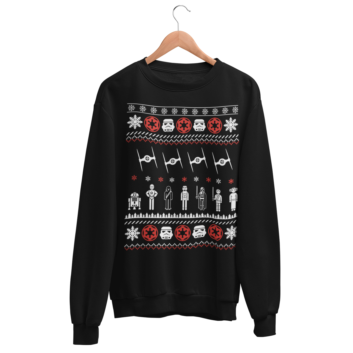 Playeras y Sudaderas Navideñas de Starswars Crew