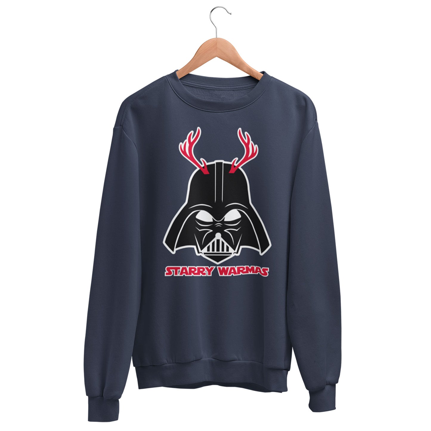 Playeras y Sudaderas Navideñas de Starwars Dart Vader Starry Warmas