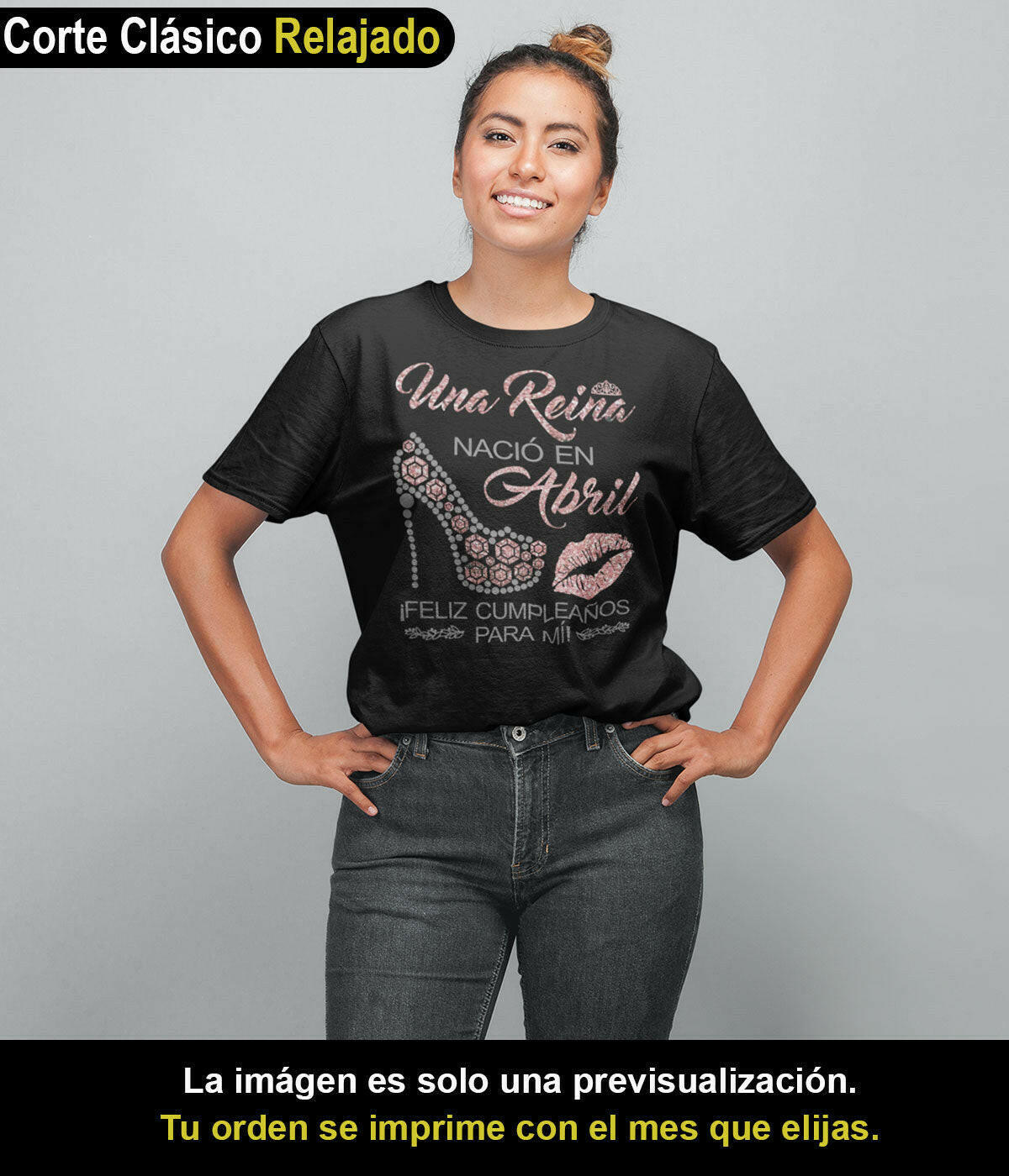 Playeras Personalizadas de Cumpleaños Una reina nacio en