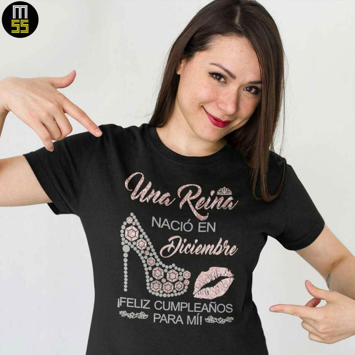 Playeras Personalizadas de Cumpleaños Una reina nacio en