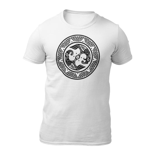 Playera de Vikingos Cultura Nordica Hugin Mugin Triqueta Nudo de la Eternidad