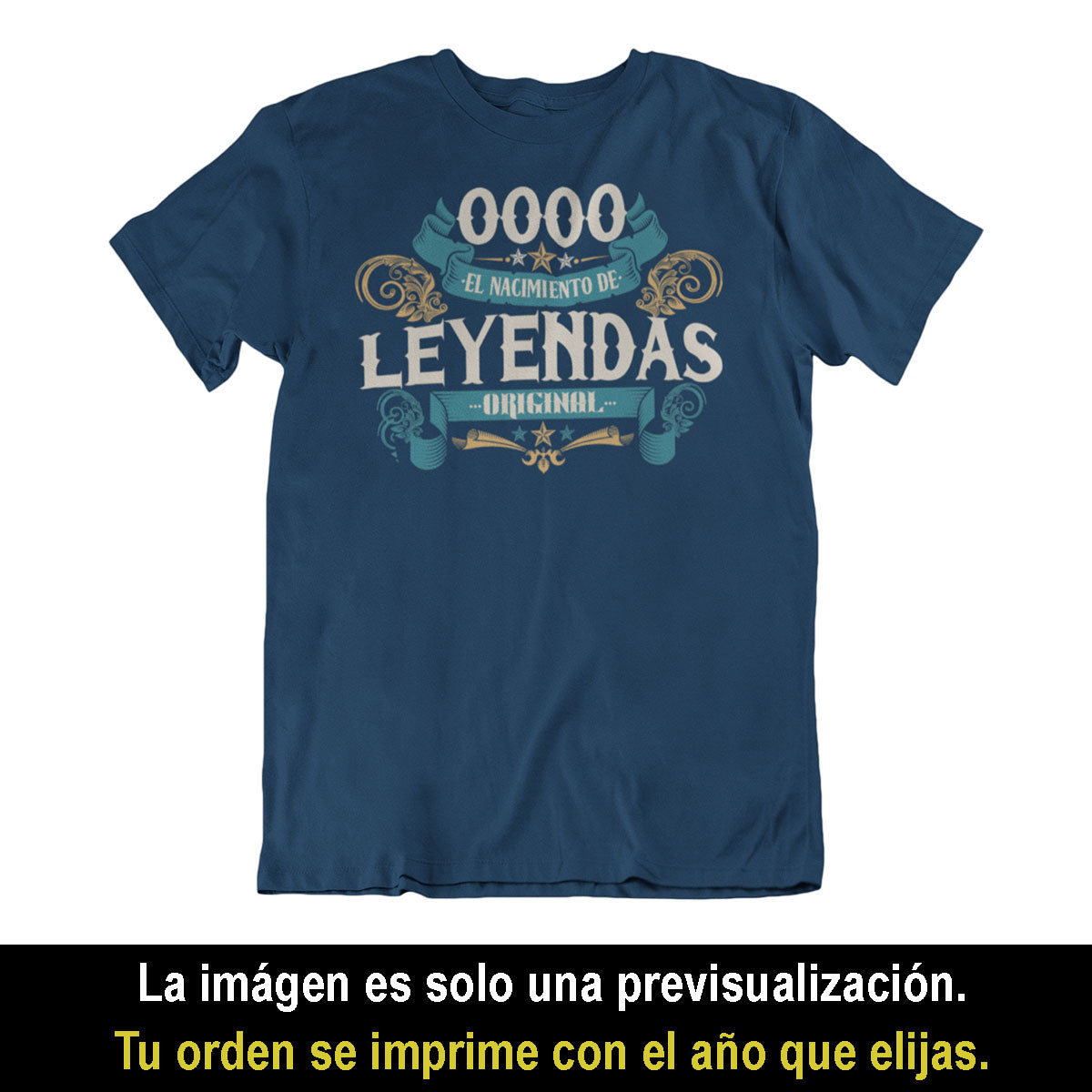 Playeras, blusas y camisetas personalizadas de cumpleaños para hombre y mujer El nacimiento de leyendas original